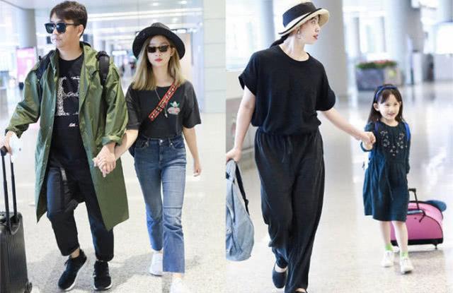 黄磊和孙莉分工明确，一个晒女儿一个晒儿子，黄多多身材十分健美